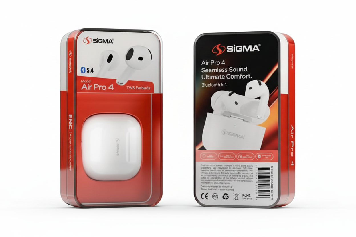 Sigma Air Pro 4 packaging - white background