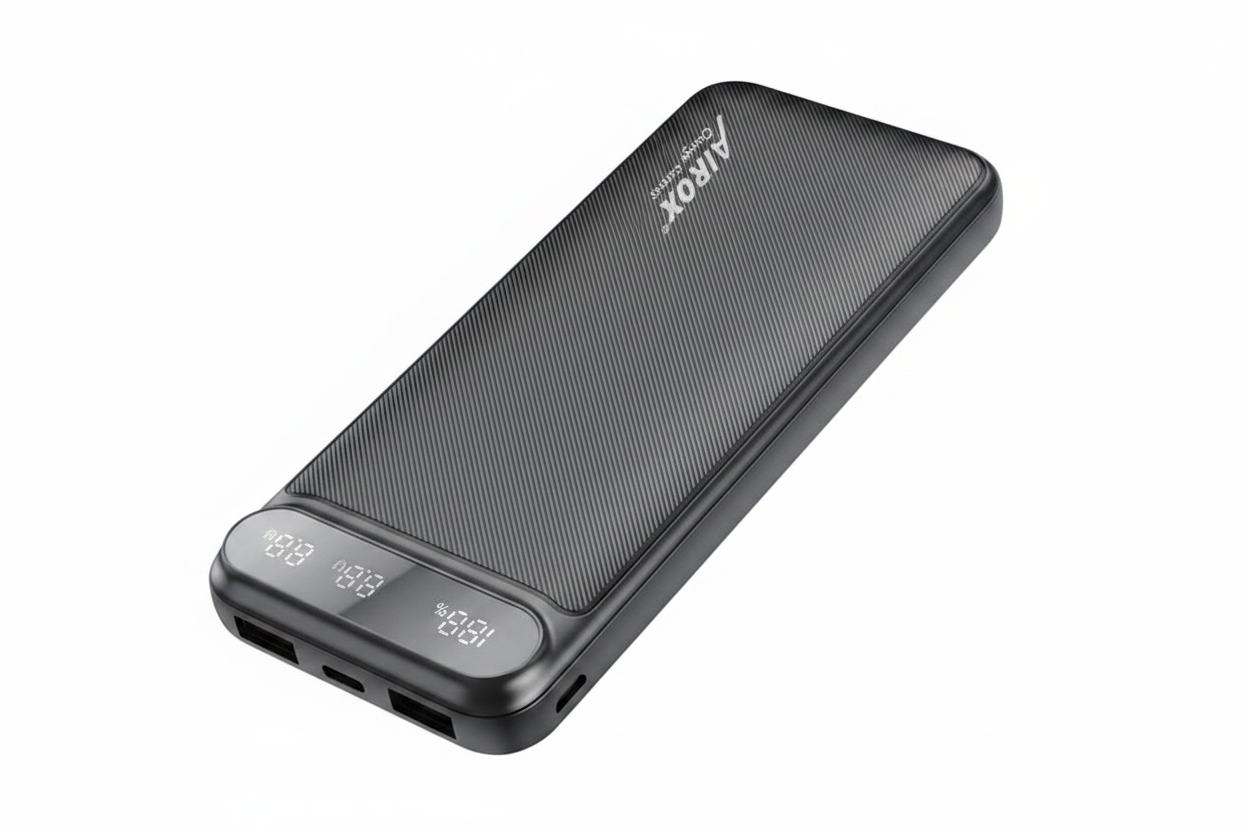 Airox Slim Power Bank ports view