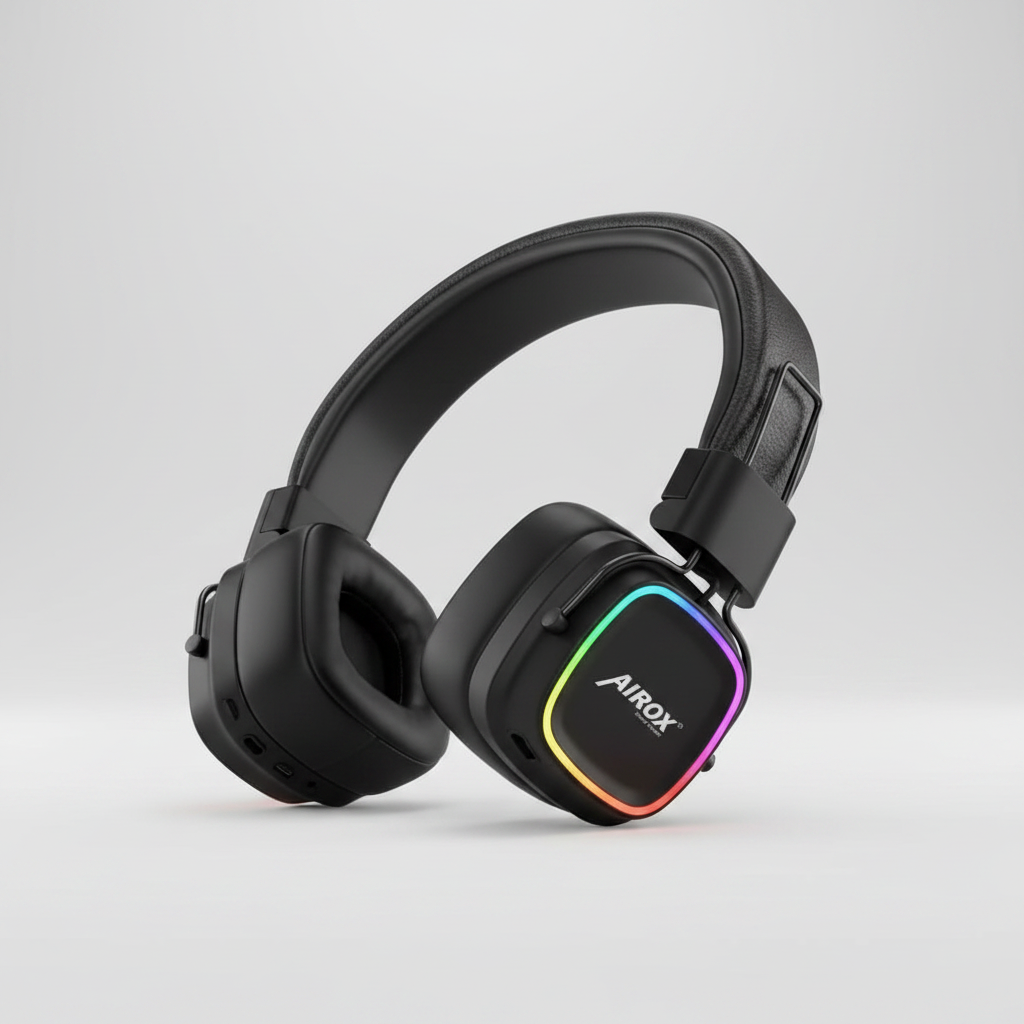 AIROX RGB Headphones - 3/4 Angle View