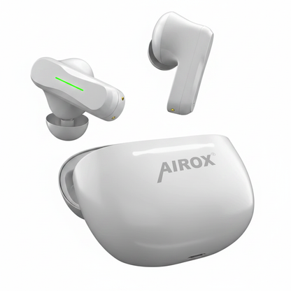 AIROX Earbuds LED - White BG