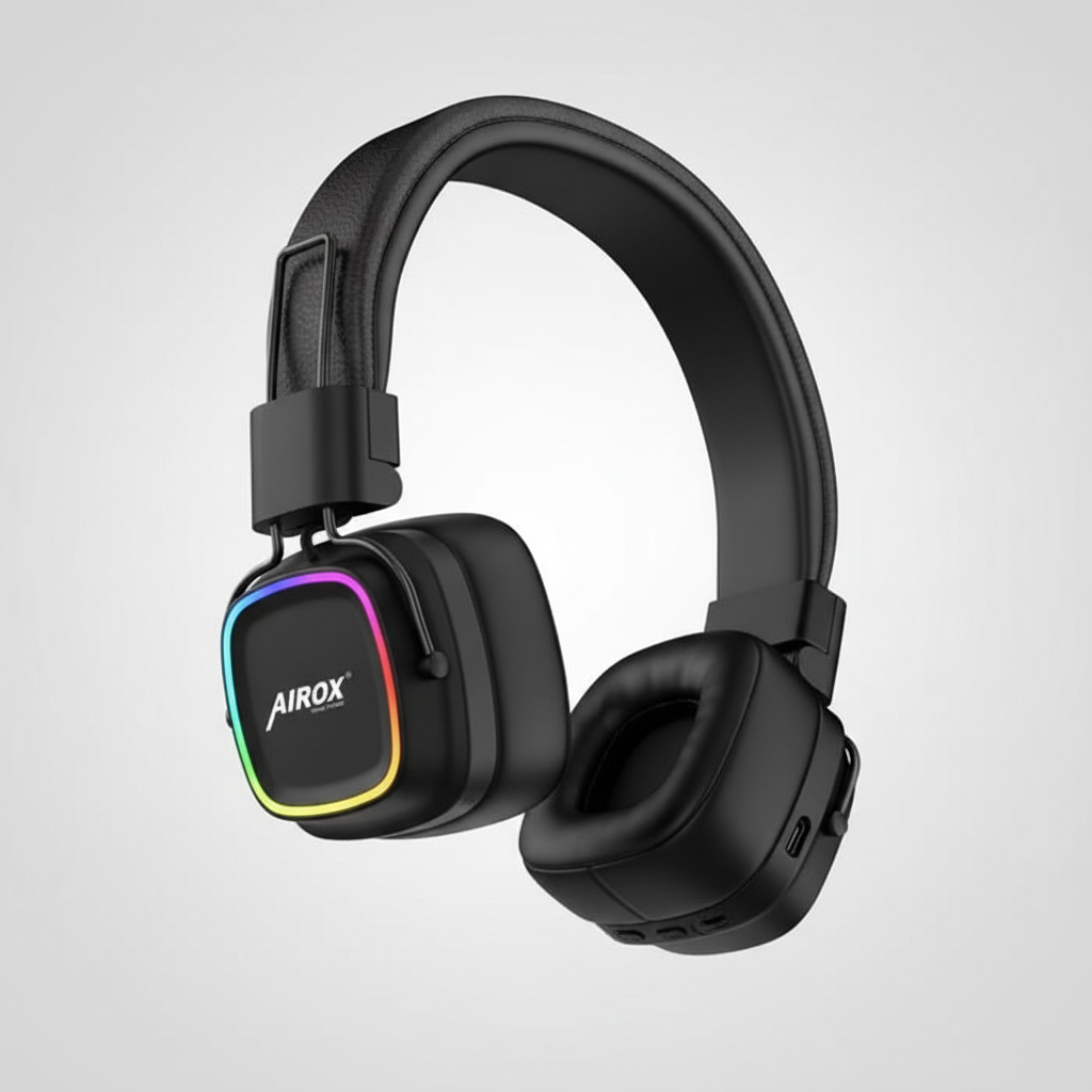AIROX RGB Wireless Headphones - Angle View