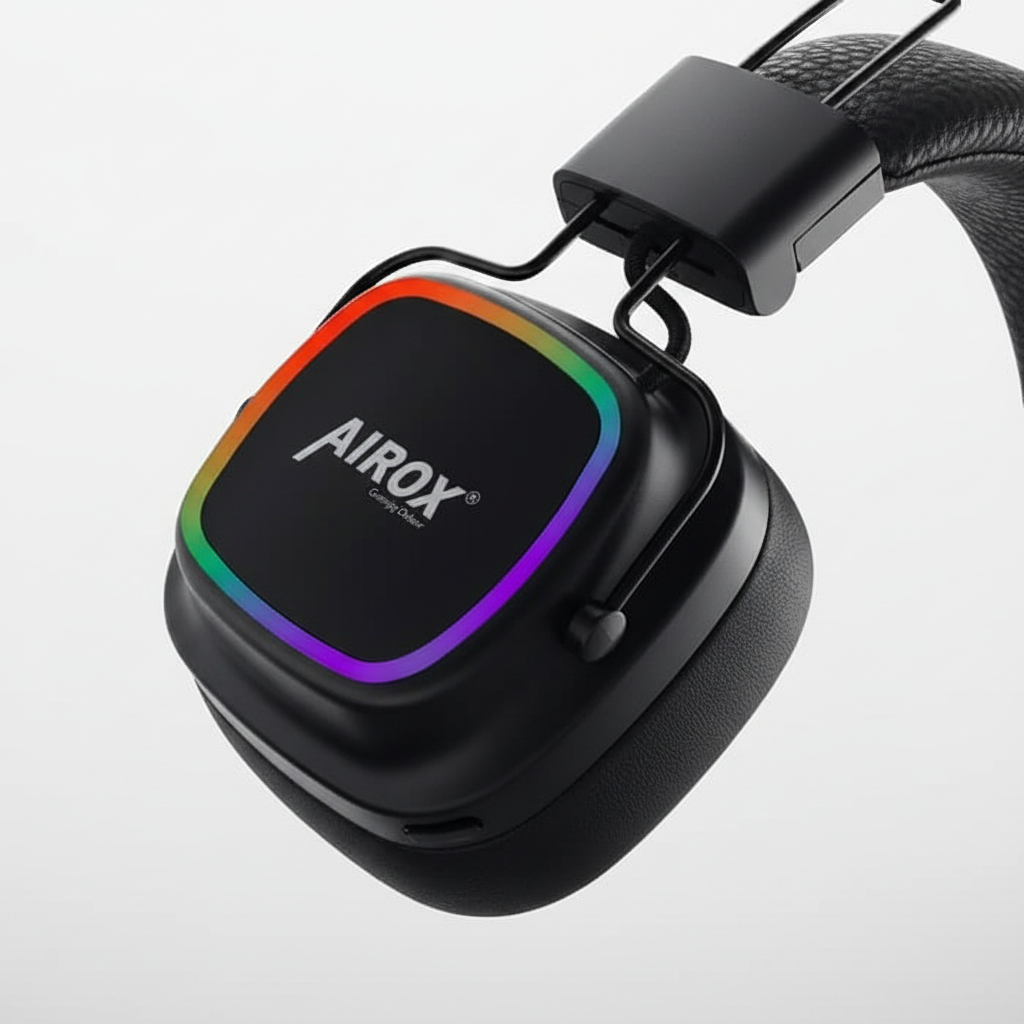 AIROX RGB Headphones - Ear Cup Close-up