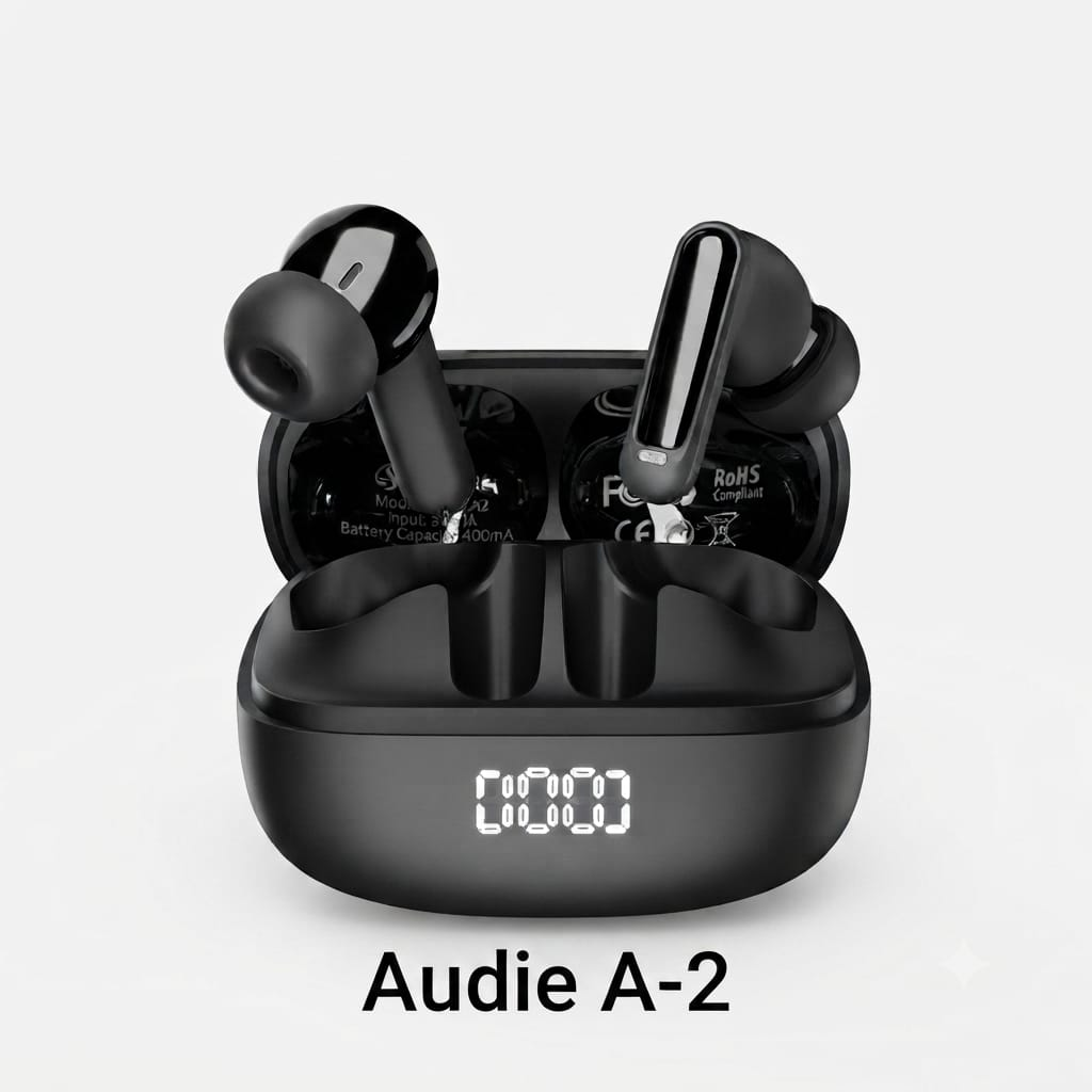 Sigma Audie A2 TWS Earbuds in charging case