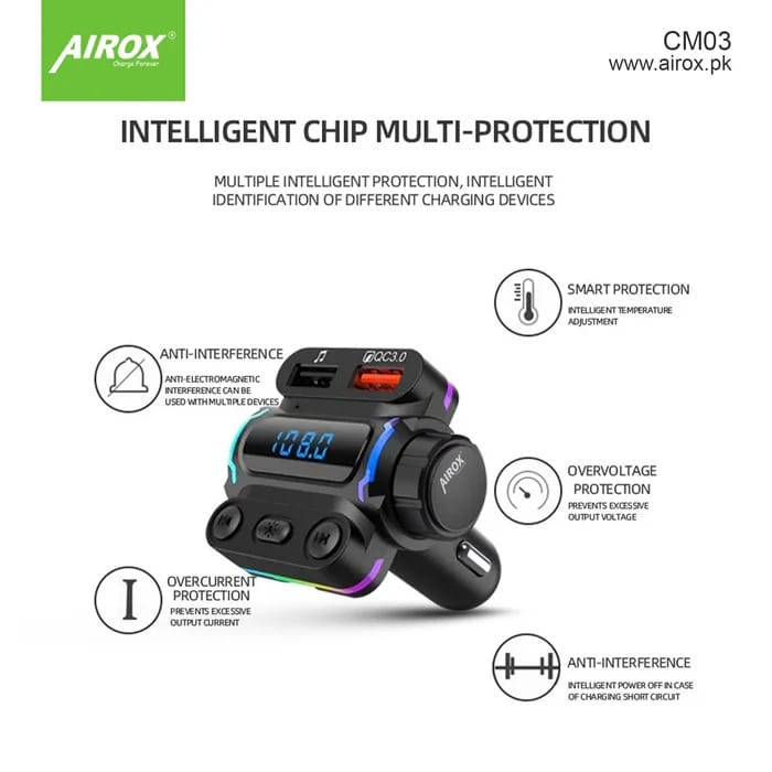 Airox CM03 FM Transmitter features