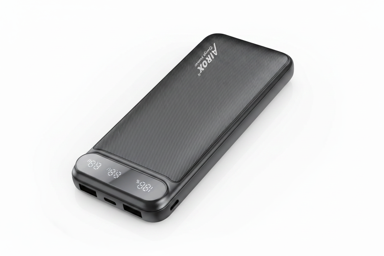 Airox Slim Power Bank angled view