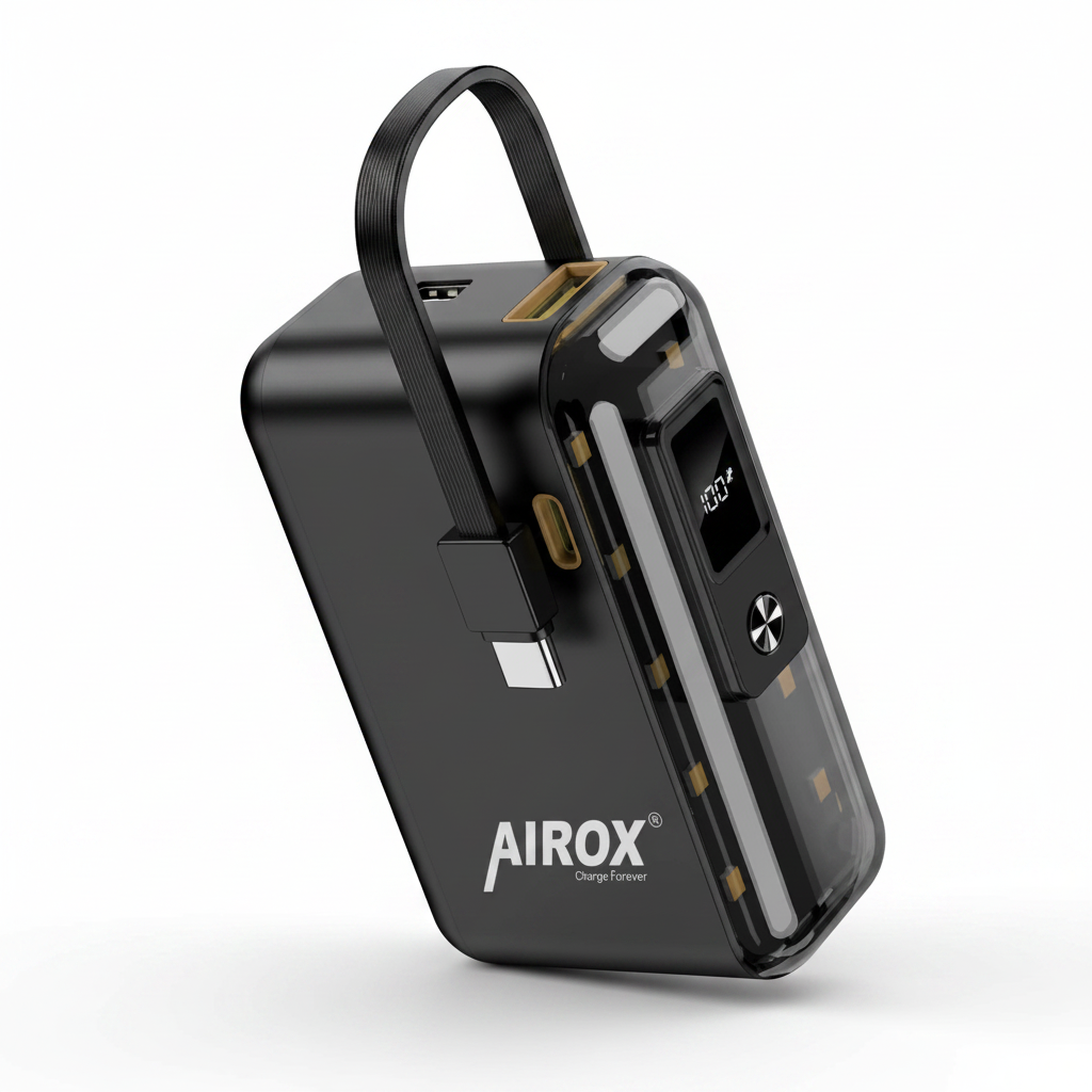 AIROX Power Bank front view white background