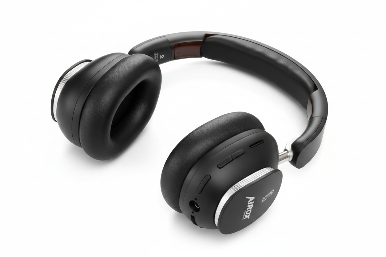 Airox Premium Headphones Black angled