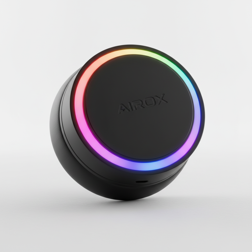 AIROX RGB Wireless Headphones - Ear Cup Close-up