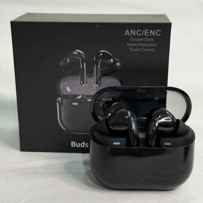 ANC ENC TWS Earbuds – product box and case