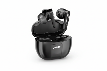 Airox TWS Earbuds in charging case