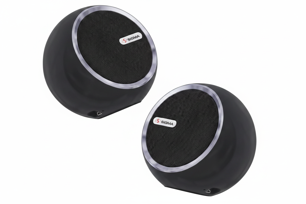 Sigma Ball Bluetooth Speaker pair - white background